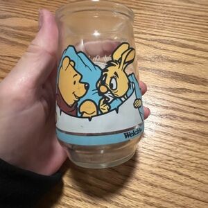 VTG Welch’s Jelly Jar Winnie the Pooh's Grand Adventure Pooh & Rabbit Glass